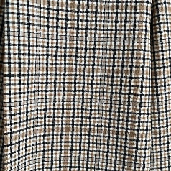 MICHAEL KORS NWOT Wool Lightweight Beige Checkered Cropped Trousers, Size 10 - Picture 8 of 12